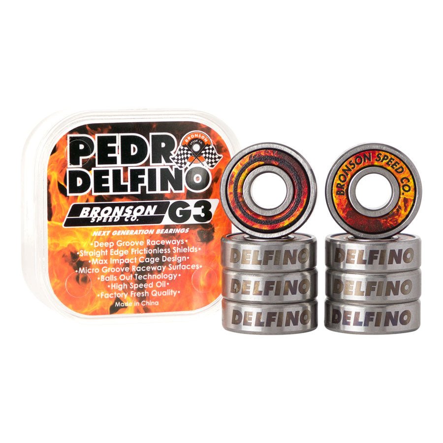 Bronson G3 Pedro Delfino Bearings - Skateboard - Bearings