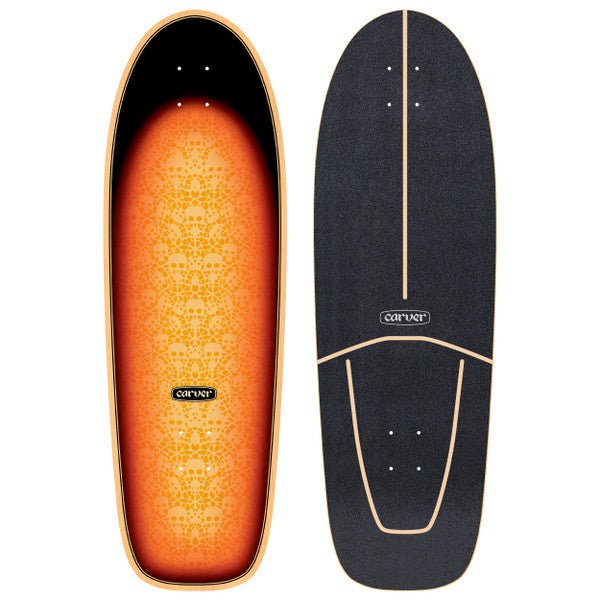 Carver 31.25" Sunburst wb17.5 Surfskate Deck (V4) - Skateboard - Decks