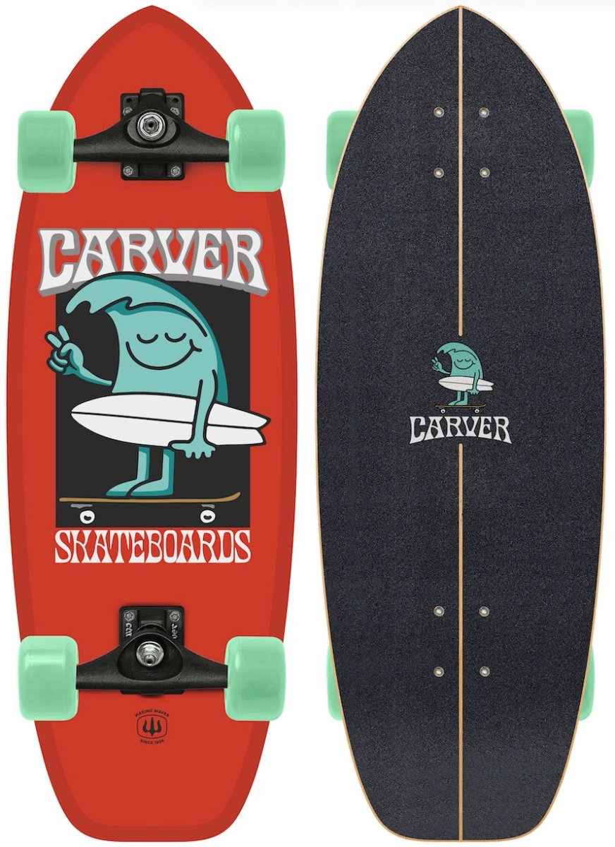Carver C5 28" Wavy Davy Surfskate Coal Satin Trucks - Surfskate - Completes