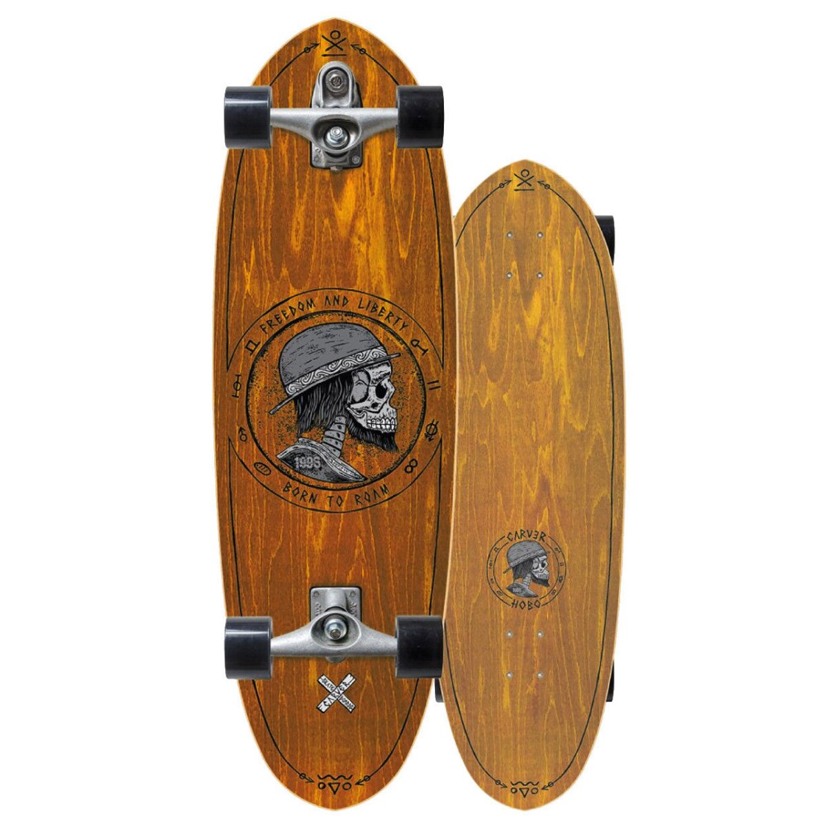 Carver C7 Raw 32.5" Hobo Surfskate - Surfskate - Completes