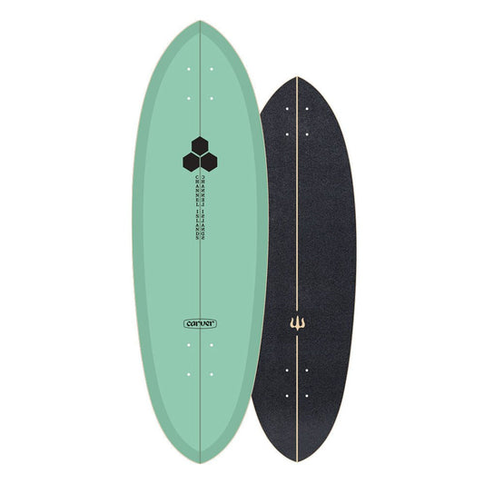 Carver CI Teal Twin Pin 31.75 wb17.75 Surfskate Deck (Only) - Skateboard - Decks