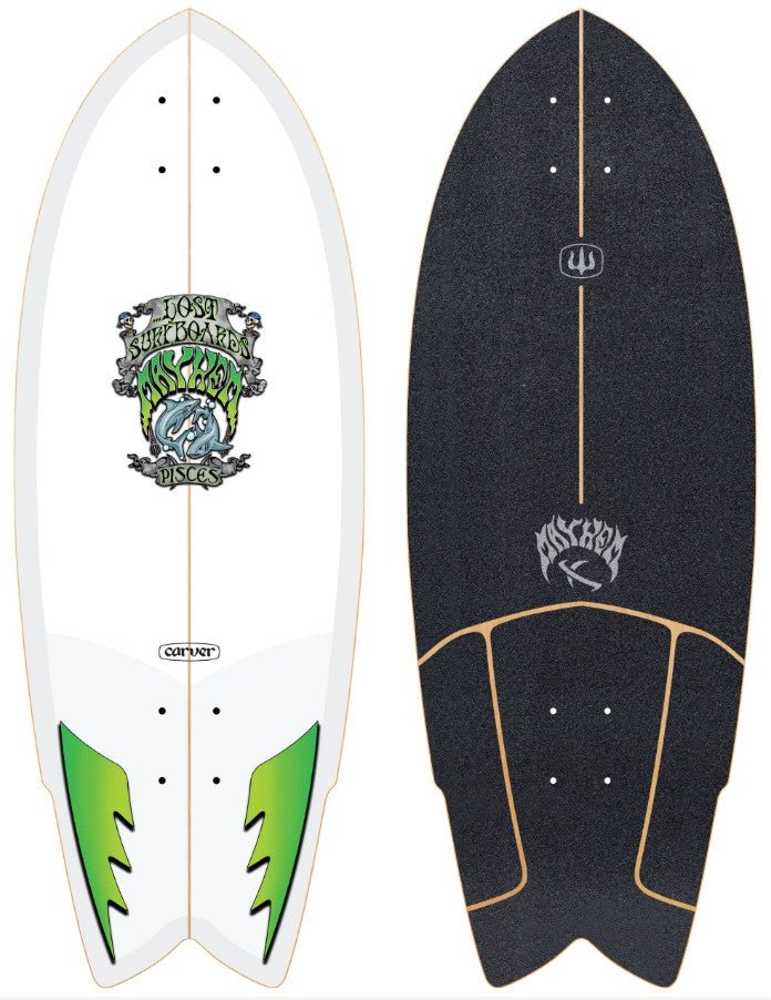 Carver Lost Pisces 29" Surfskate Deck (V5) - Skateboard - Decks