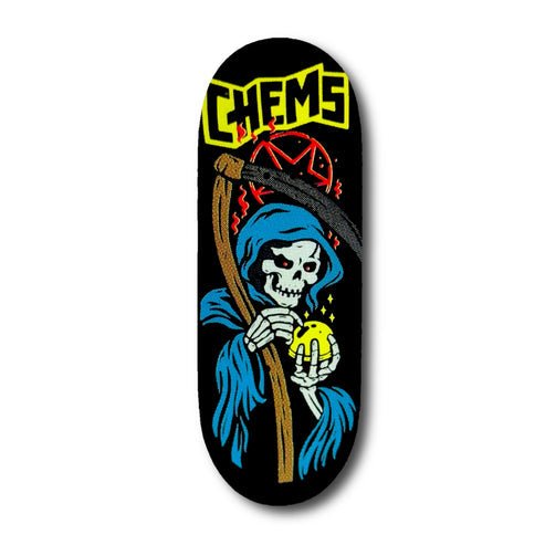 Chems "Blue Ghoul" Mid Pro Cruiser 35mm Deck - Fingerboard - FB Decks