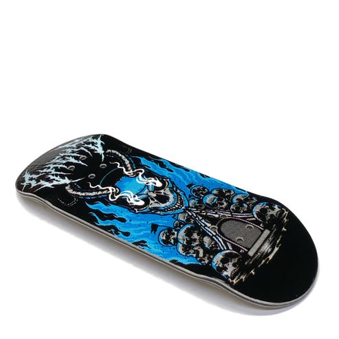 Chems Blue "Grave Watcher" Low Pro POP 34mm Deck - Fingerboard - FB Decks