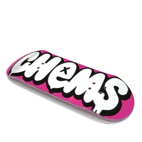 Chems Pink "Bubbles" Mid Pro POP 32mm Deck - Fingerboard - FB Decks