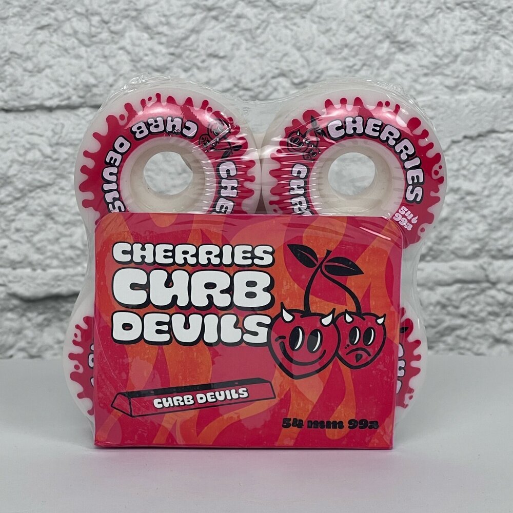 Devils Rim Cherries 54mm 99a Curb Devils Wheels – Status Skateshop