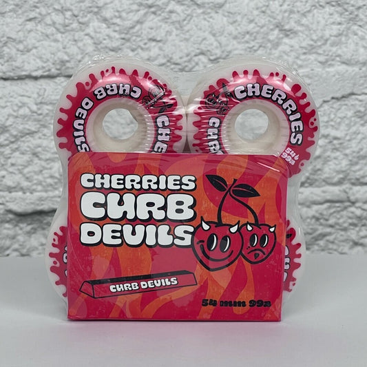 Cherries 54mm 99a Curb Devils Wheels - Skateboard - Wheels