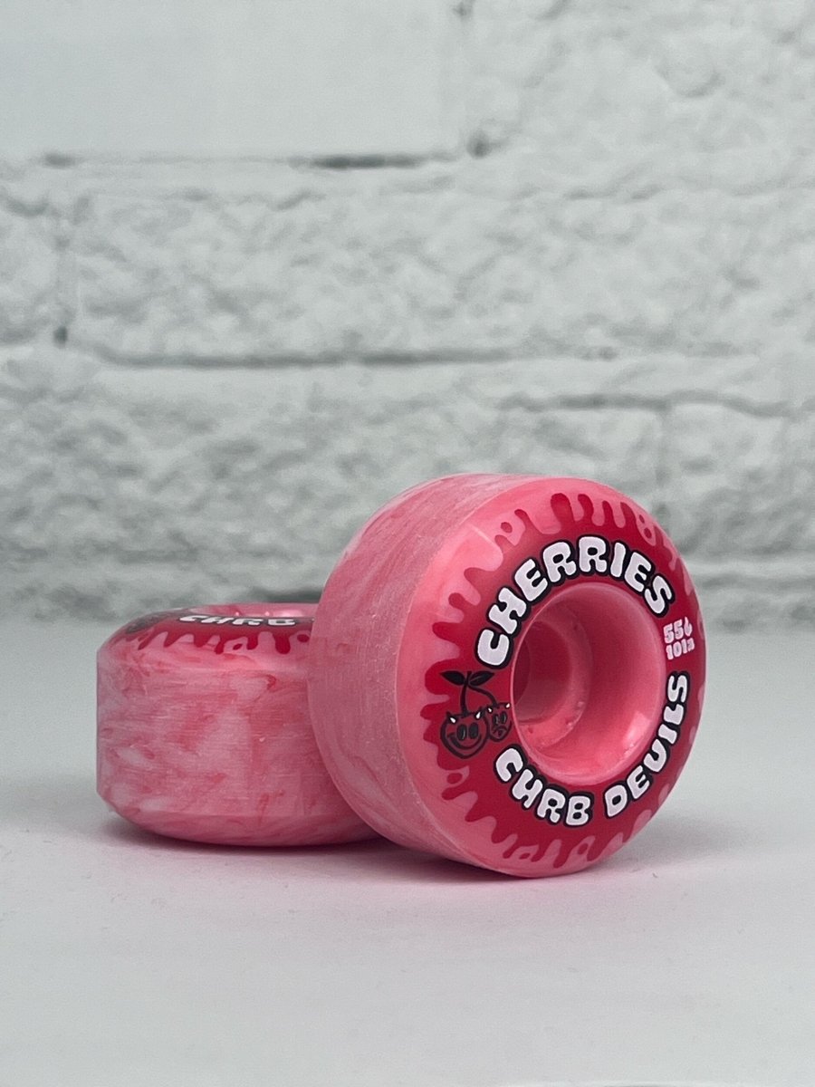 Cherries 55mm 101a Curb Devils Wheels - Skateboard - Wheels