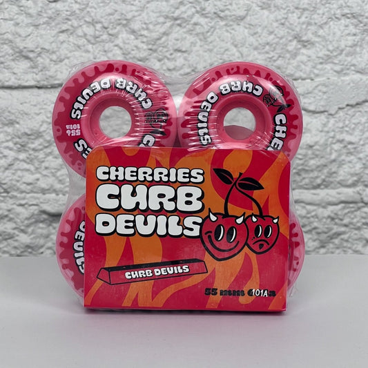 Cherries 55mm 101a Curb Devils Wheels - Skateboard - Wheels