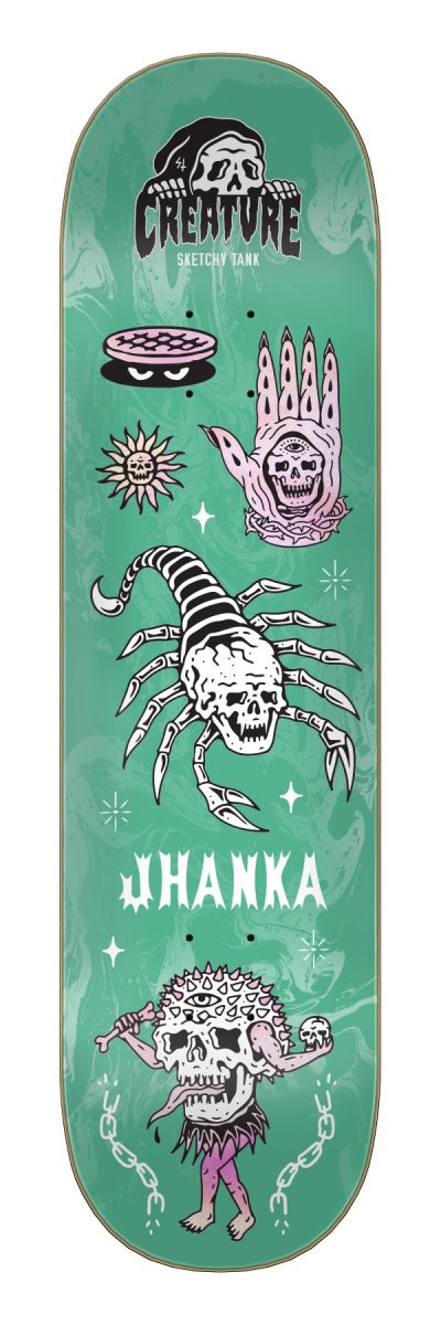 CR Gonzales VX Trippy Tanks 8.25" Deck - Skateboard - Decks
