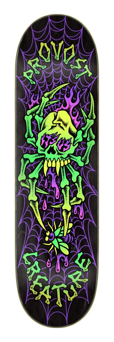 CR Provost Skull Spider Pro 8.47" Wb:14.25" - Skateboard - Decks