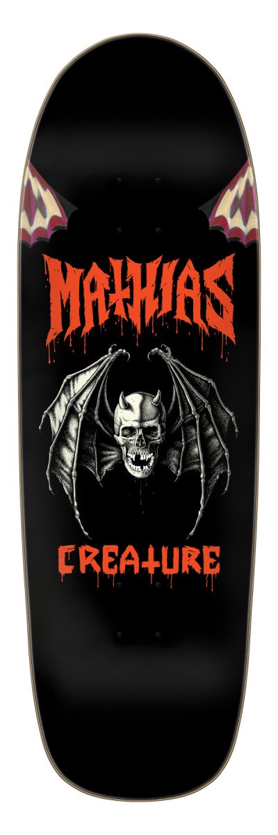 CR Torres Skull Bat Pro 9.55" Wb:14" - Skateboard - Decks