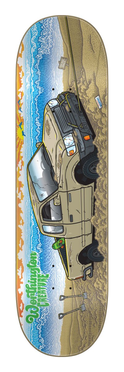 CR Worthington Paradise VX Deck 8.6" Wb: - Skateboard - Decks