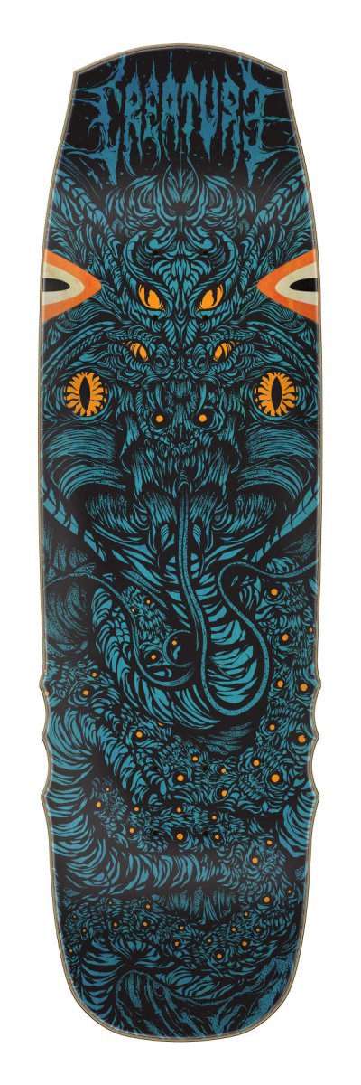 Creature 9.0" Sam Hitz Cobra Shaped Skateboard Deck - Skateboard - Decks
