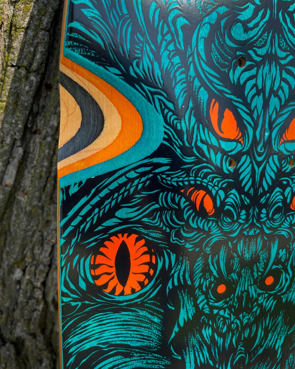 Creature 9.0" Sam Hitz Cobra Shaped Skateboard Deck - Skateboard - Decks