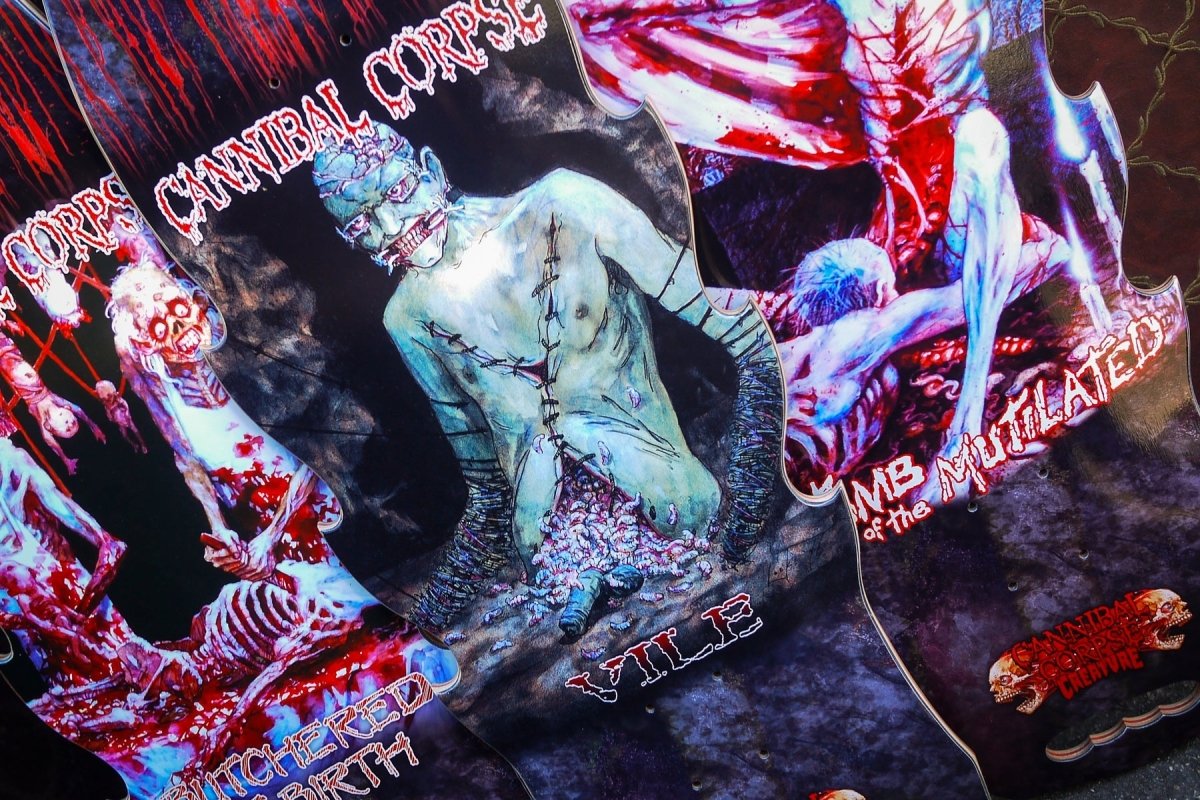 Creature Cannibal Corpse Explicit 10.56" Skateboard Deck Wb: 15" - Skateboard - Decks