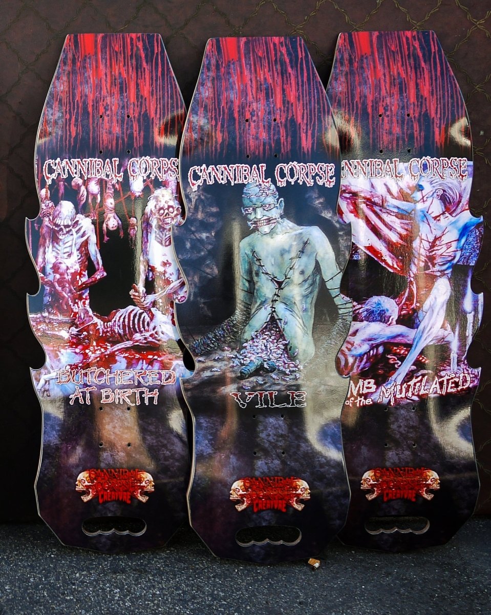 Creature Cannibal Corpse Explicit 10.56" Skateboard Deck Wb: 15" - Skateboard - Decks