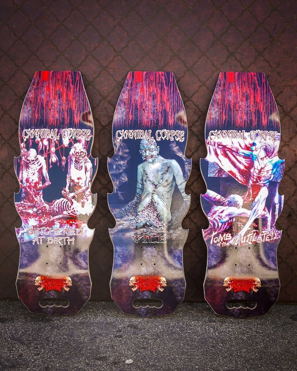 Creature Cannibal Corpse Explicit 10.56" Skateboard Deck Wb: 15" - Skateboard - Decks