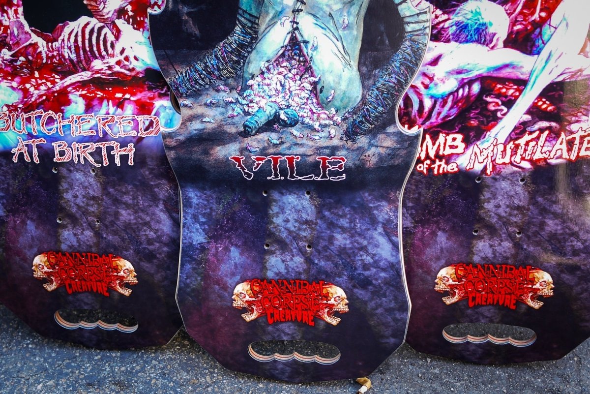 Creature Cannibal Corpse Explicit 10.56" Skateboard Deck Wb: 15" - Skateboard - Decks