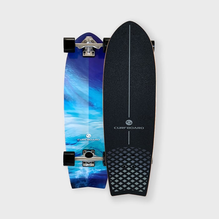 CURFBOARD Surfskate | Entraînement idéal au Surf : équilibre & Carving | Surfcruiser Carver Board pour débutants et avancés (Leilani SE CURFBOARD Surfskate | Entraînement idéal au Surf : équilibre & Carving | Surfcruiser Carver Board pour débutants et avancés (Leilani SE