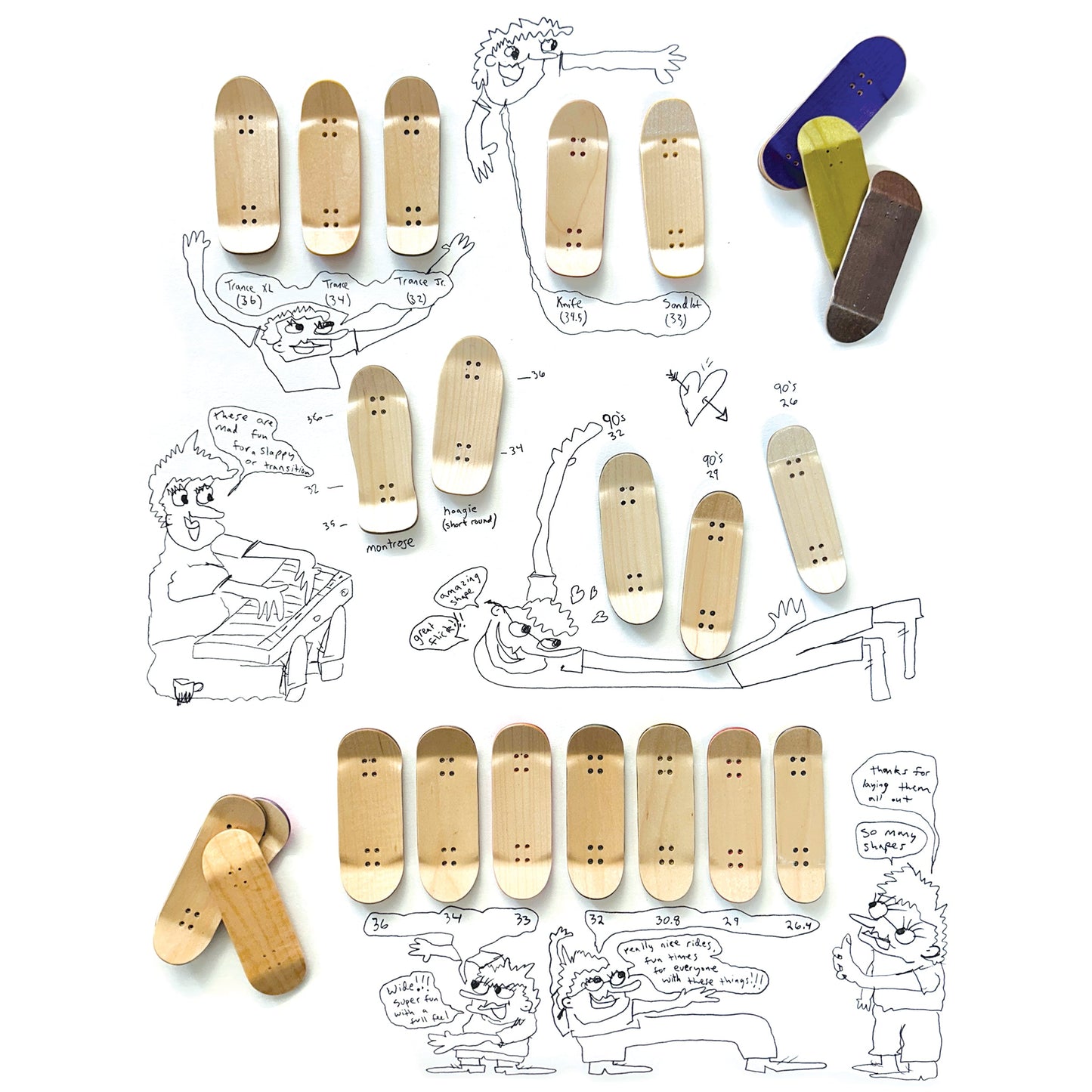 Cowply Dog Walk Fingerboard Deck