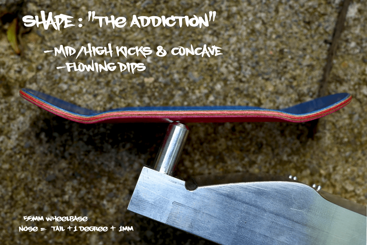 DELIDECKS "Matrix" 33mm Fingerboard Deck - Fingerboard - FB Decks