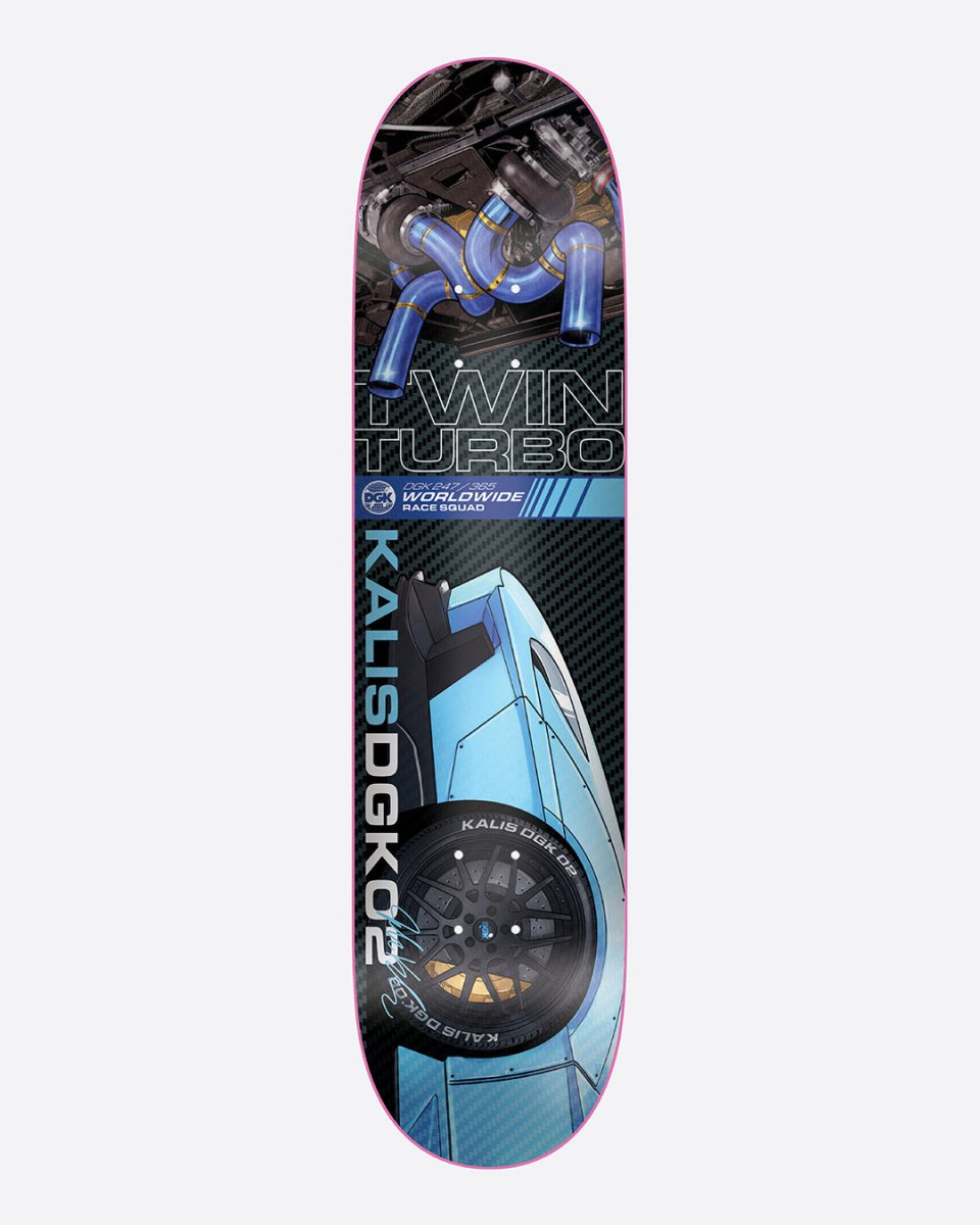DGK Twin Turbo Kalis 8.06" Deck Wb:14.0 - Skateboard - Decks