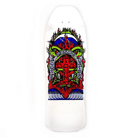 Dogtown Oster 80s Reissue Deck 10.361" x 30.754 WB:15.625 (Gloss White) - Skateboard - Decks