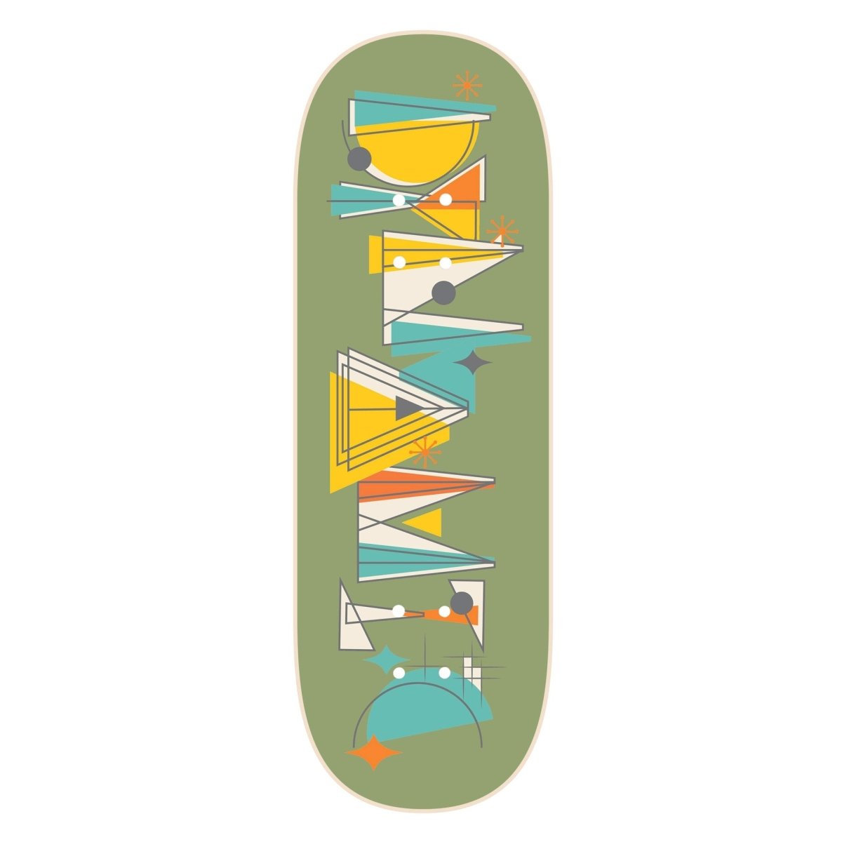 Dynamic "Midcentury" 34mm Deck - Fingerboard - FB Decks