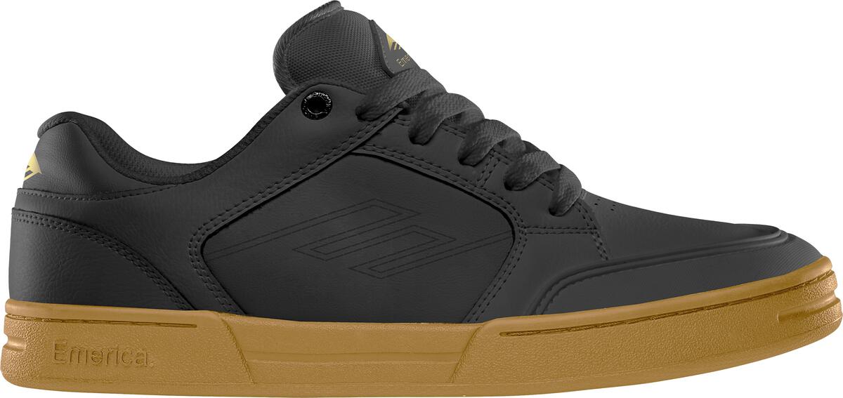 Emerica Heritic (Black/Gum) Action Leather - Shoes - Mens Shoes