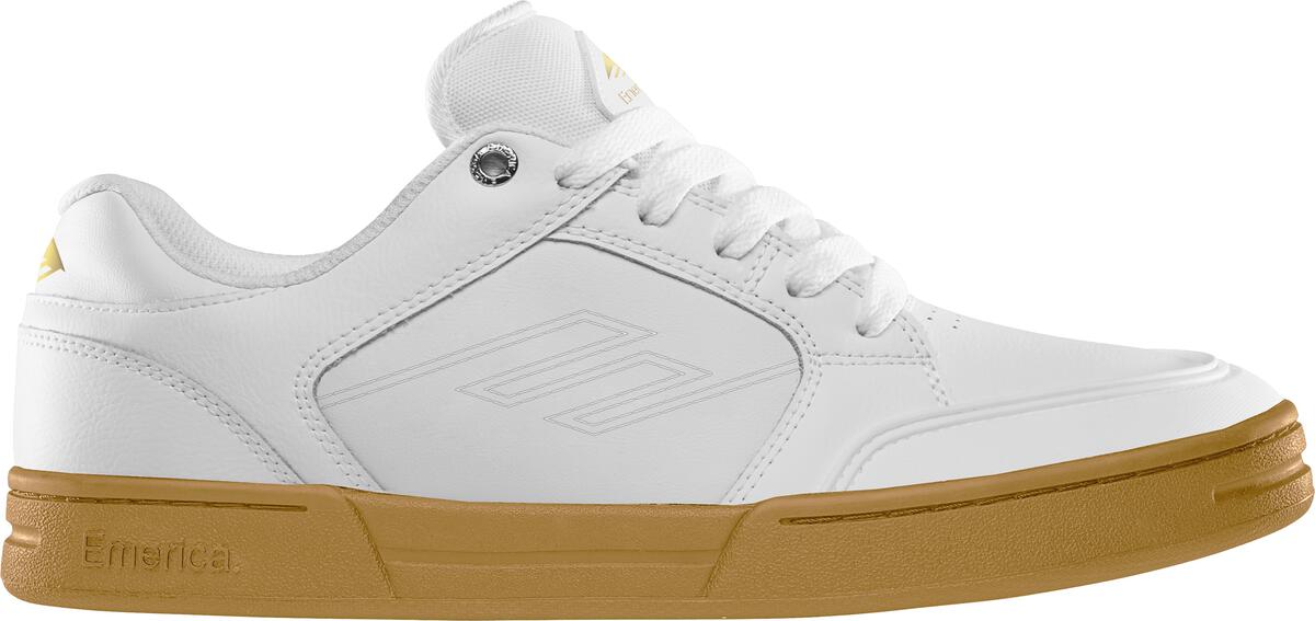 Emerica Heritic (White/Gum) Action Leather - Shoes - Mens Shoes