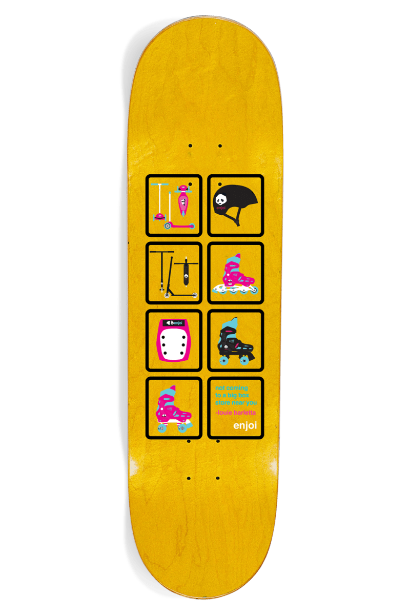Enjoi Big Box Roller Blades 8.5" R7 Skateboard Deck (Orange) - Skateboard - Decks