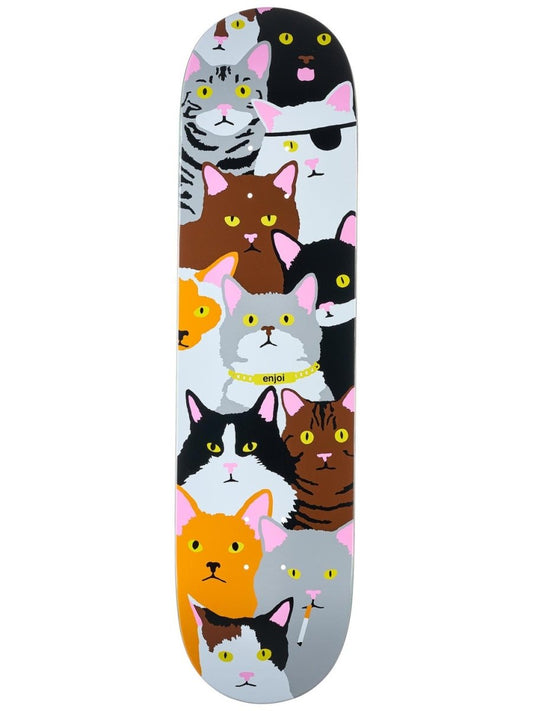 Enjoi Cat Collage 8.0" R7 Skateboard Deck (Multi) - Skateboard - Decks