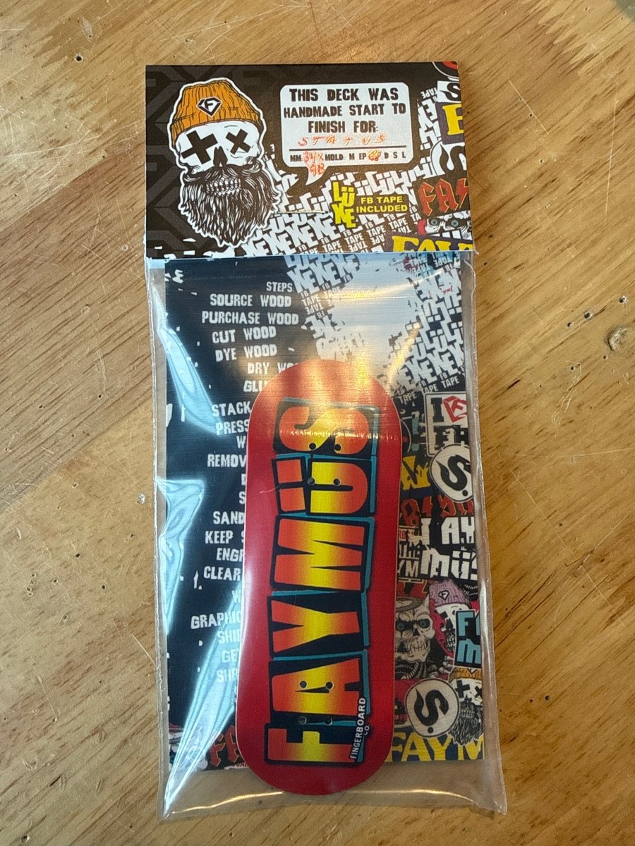 FAYMUS EPYK "Fayker Faymus" 34mm Fingerboard Deck - Fingerboard - FB Decks