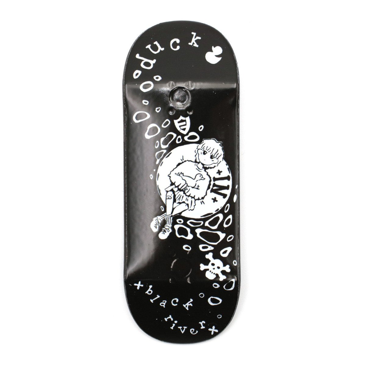 Flatface Blackriver x Duck Black 34mm (V2 Mellow) - Fingerboard - FB Decks