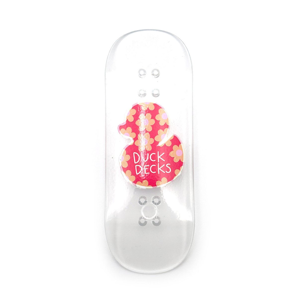Flatface Crystal Pink Duck 34mm (Runner Steep) Deck - Fingerboard - FB Decks