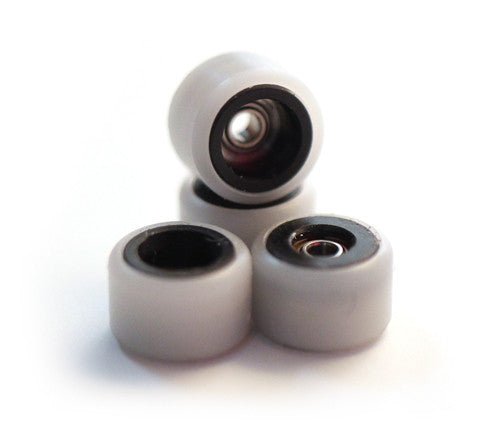 Flatface Dual Durometer Bearing Wheels (Black/Day) - Fingerboard - FB Wheels