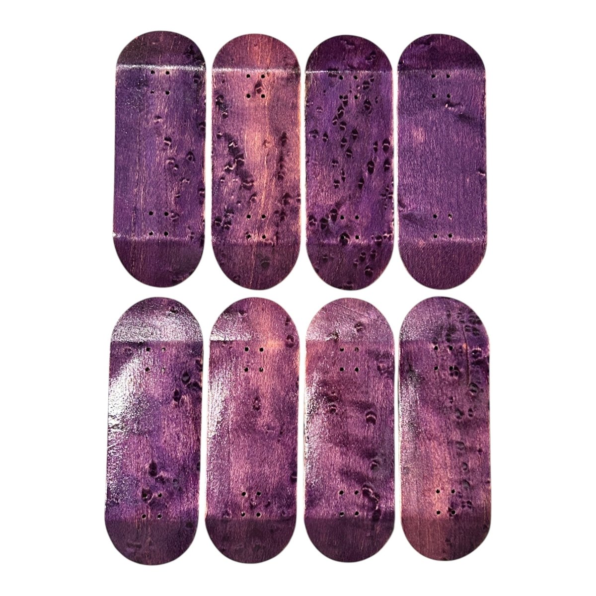 Flatface G4 Black 34mm Birdseye Purple Dye Heavy Fingerboard Deck - Fingerboard - FB Decks