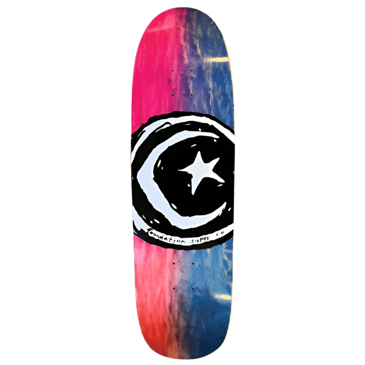 FND Star Moon Dyed Shape 9" wb14.25" Deck - Skateboard - Decks