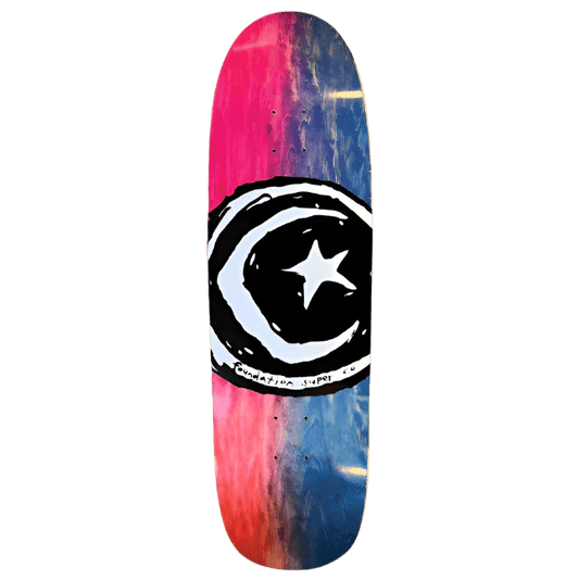 FND Star Moon Dyed Shape 9" wb14.25" Deck - Skateboard - Decks