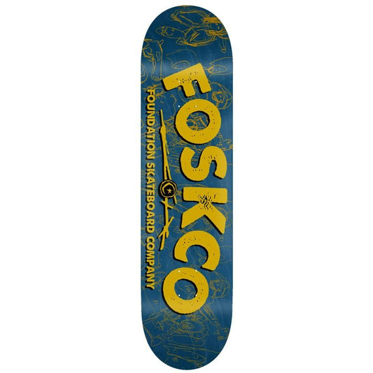 Foundation FOSKCO Yellow 8.0 Deck - Skateboard - Decks