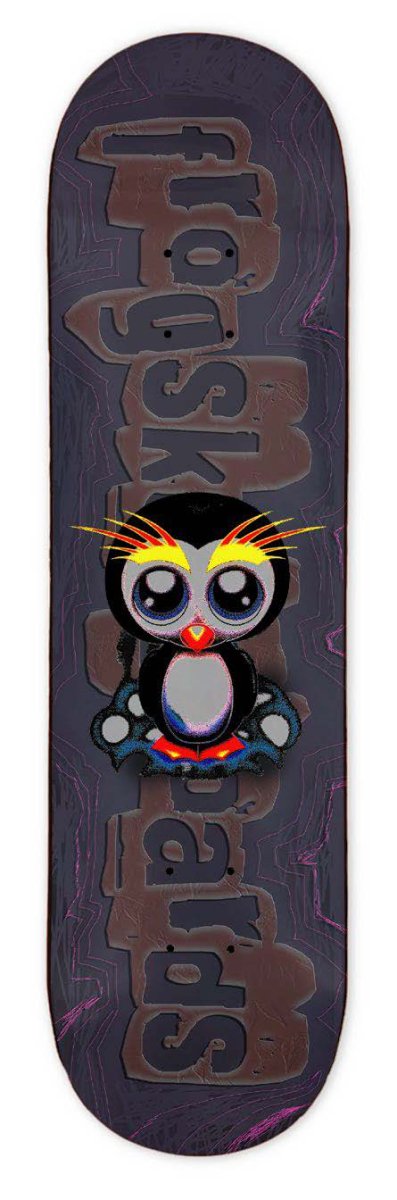 Frog Secret Penguin 8.42 Deck (Frankie Decker) - Skateboard - Decks