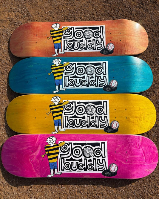 Goodbuddy Batter Up 9” Skateboard Deck - Skateboard - Decks