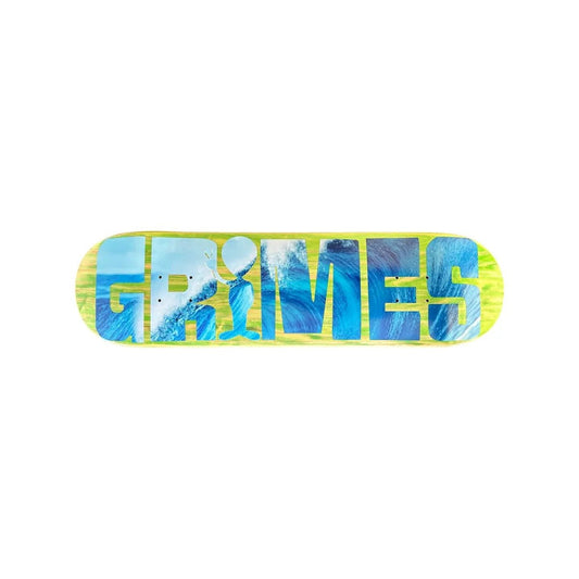 Grimes Alien Wave 8.38" (Green/Blue) - Skateboard - Decks