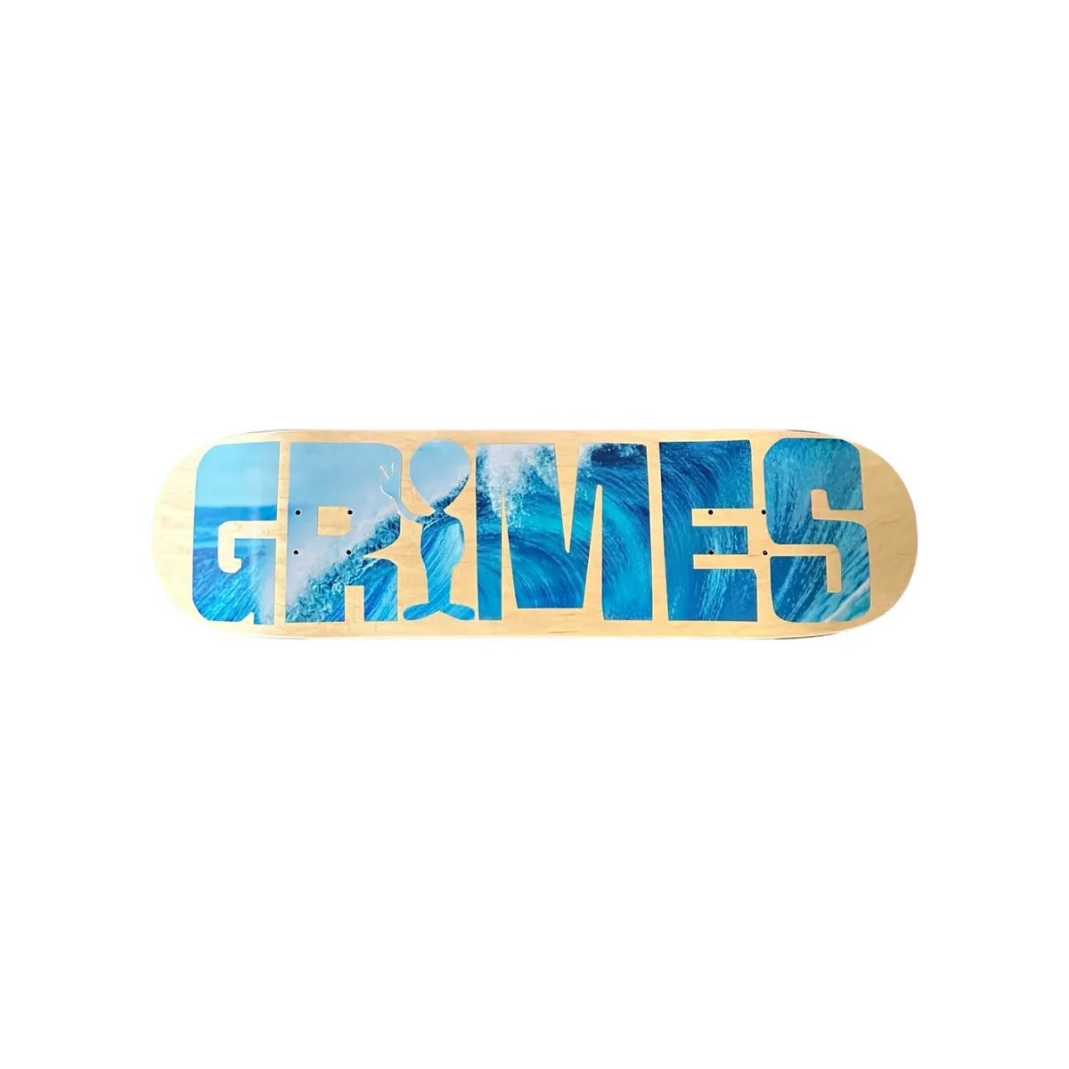 Grimes Alien Wave 8.5" (Natural/Blue) - Skateboard - Decks