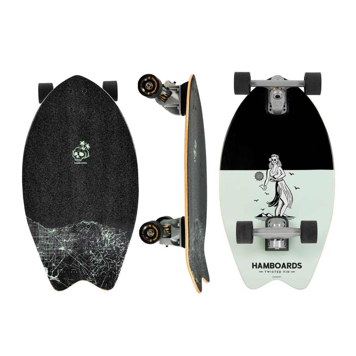 Hamboards Twisted Fin - Surfskate - Completes