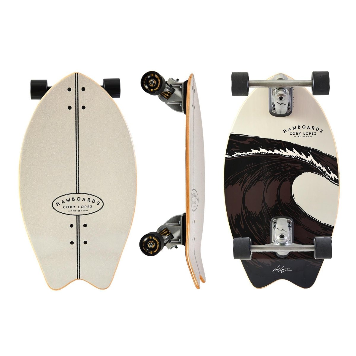 Hamboards Twisted Fin - Surfskate - Completes