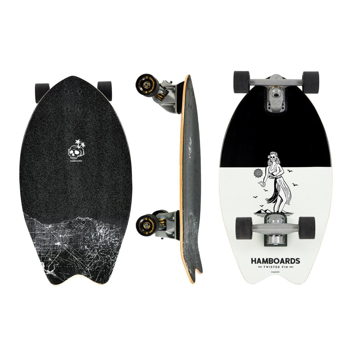Hamboards Twisted Fin - Surfskate - Completes