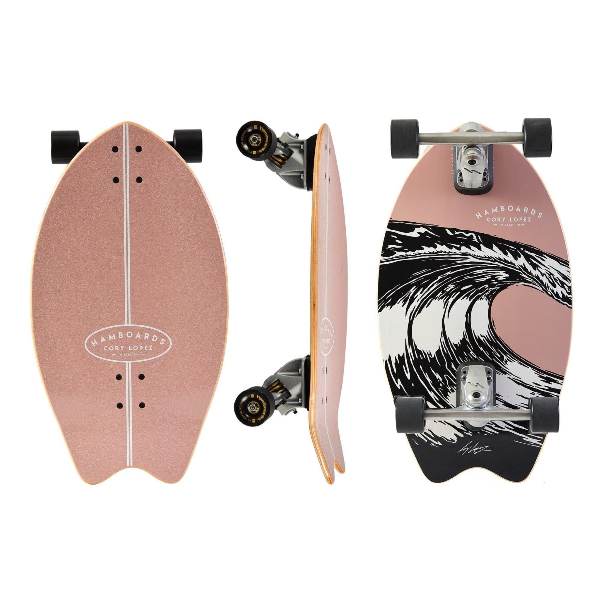 Hamboards Twisted Fin - Surfskate - Completes