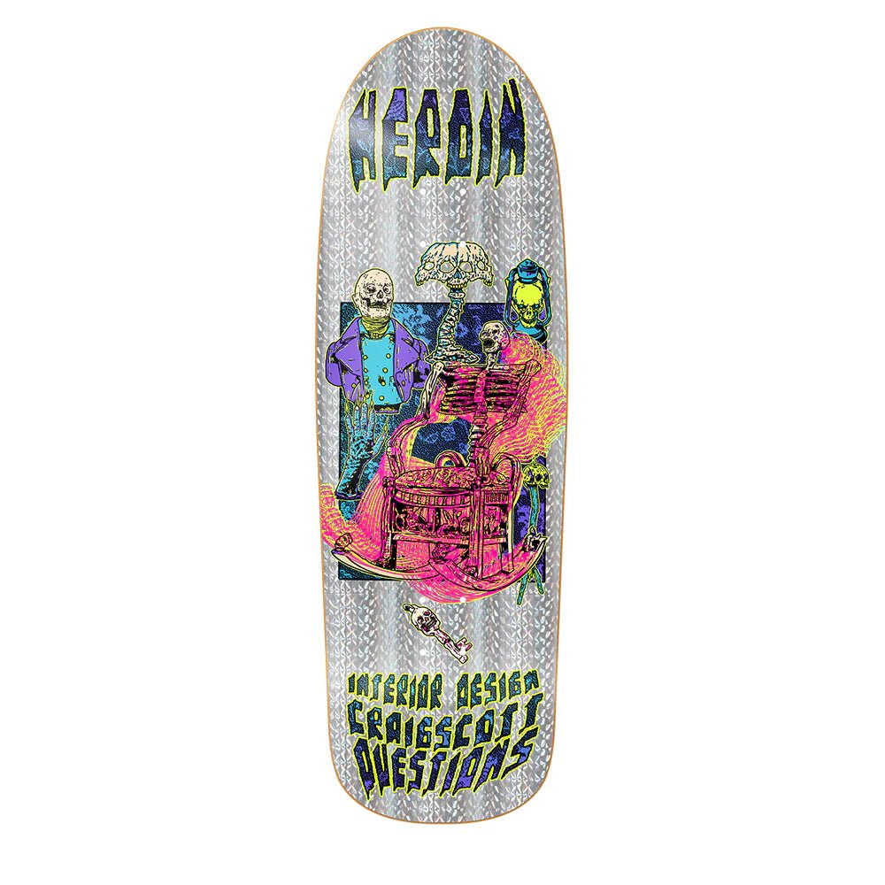 Heroin CQ Hellscape Deck 10.0" (Stains Vary) - Skateboard - Decks